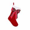 Velvet Christmas Stocking Gift Bag Padded Fireplace Hanging Ornament  Fireplace Decor