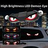 Suction Cup Devil Eyes Car Lights Vibration Lights On Car Warning Light  Car Decoration
