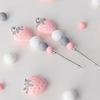 1pc Pink Professional Pastry Scriber Needle,Cookie Biscuit Scriber Needle Strawberry Sugarcraft Needle Sugar Stir Tool For Professional Pastries