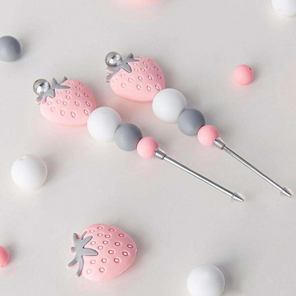 1pc Pink Professional Pastry Scriber Needle,Cookie Biscuit Scriber Needle Strawberry Sugarcraft Needle Sugar Stir Tool For Professional Pastries