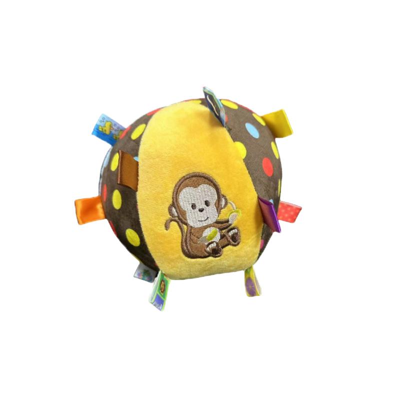 Pelota Interactiva Juguete para Perro para Masticadores Agresivos Entrenamiento Descompresión Resistente a Mordiscos Juguetes para Perro con Asa de Felpa y Campanas Suministros para Mascotas