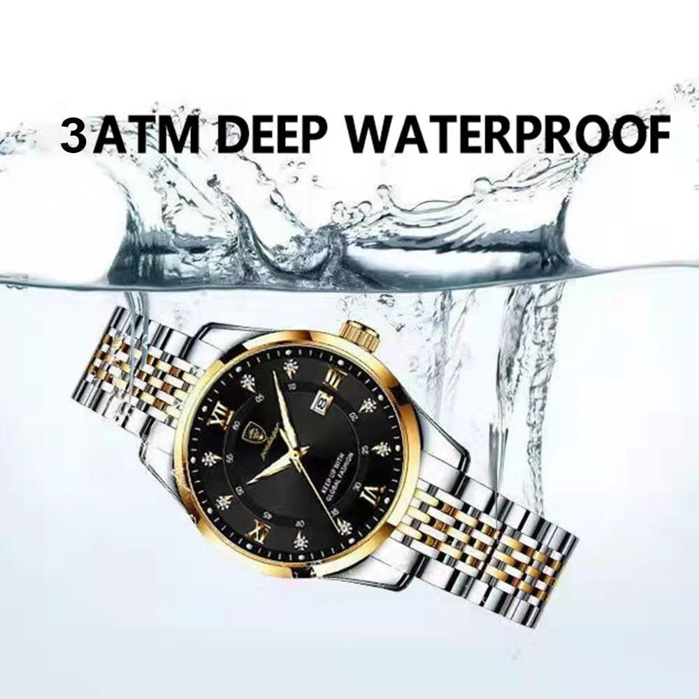 POEDAGAR Casual Wrist Watch For Women Luxury Waterproof Luminous Date Ladies Watch Stainless Steel Quartz Watch reloj