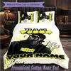 Personalized 3Pcs Bedding SetTravis Scott Custom Text Duvet Cover Pillowcase Set Bedroom Gift