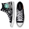 Converse Chuck Taylor All Star Colorful Smile Print Trendy High-top Canvas Shoes Unisex Black and White