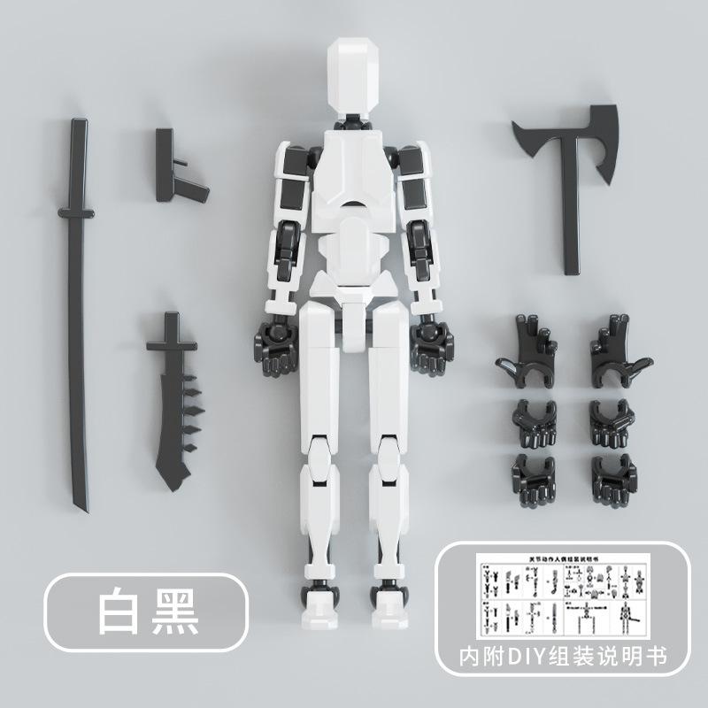 3D-gedrucktes Schaufensterpuppen-Actionfiguren-Spielzeug Dummy 13 Formwandler Roboter Mehrgelenkig Beweglich Kinder Erwachsene Eltern-Kind-Spiele Geschenke