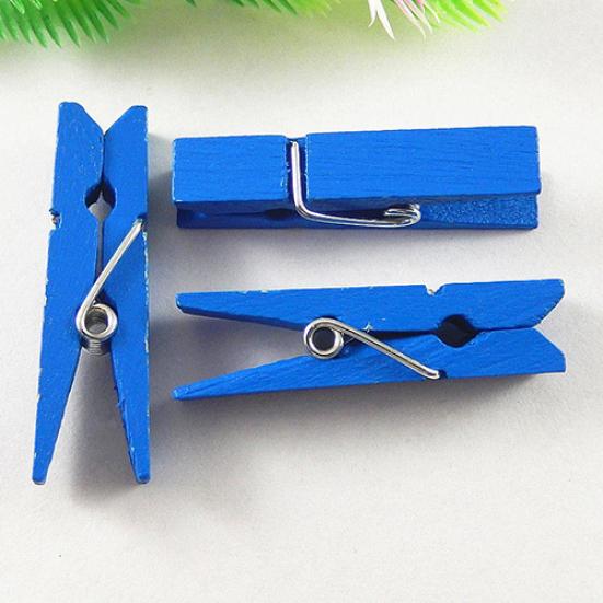 20 Pcs Multi-color Wood Clothespins Wooden Laundry Clothespins Paper Craft Clip