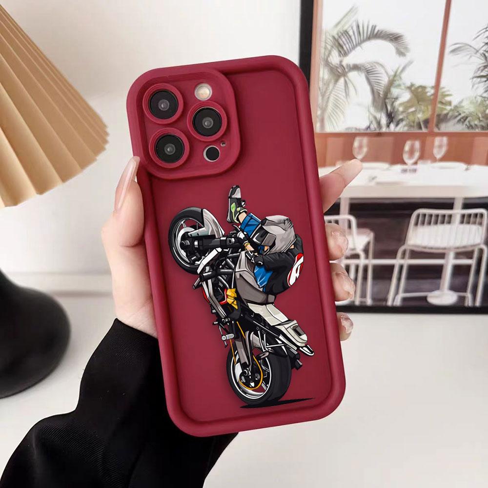 Cartoon Motorcycle Race Cover Phone Case For HONOR 400 90 Lite 300 200 70 50 20 10i 9X 8X PRO 5G Silicone Case DIY Shell Funda