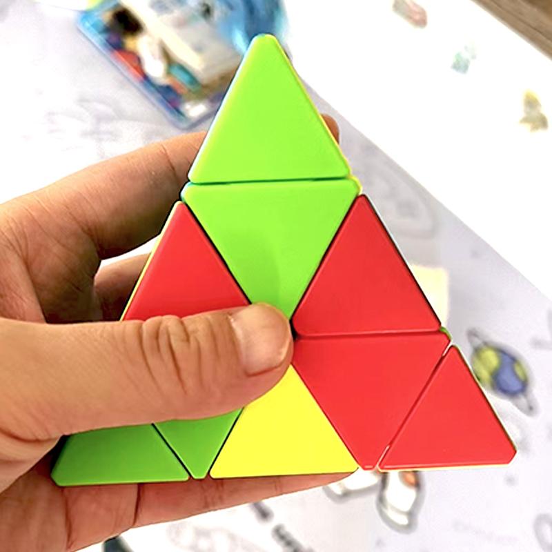 Speed Cube 3X3X3 Pyramid Stickerless Triangle Puzzle Smooth Easy Turning Educational Toys For Kids Boys Girls Zauberwürfel