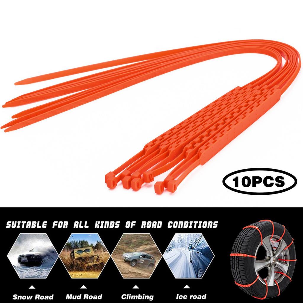 Newest 92cm Car Universal Snow Chains Nylon for Car Truck Snow Mud Wheel Tyre Tire Cable Ties Dropshippinp 01