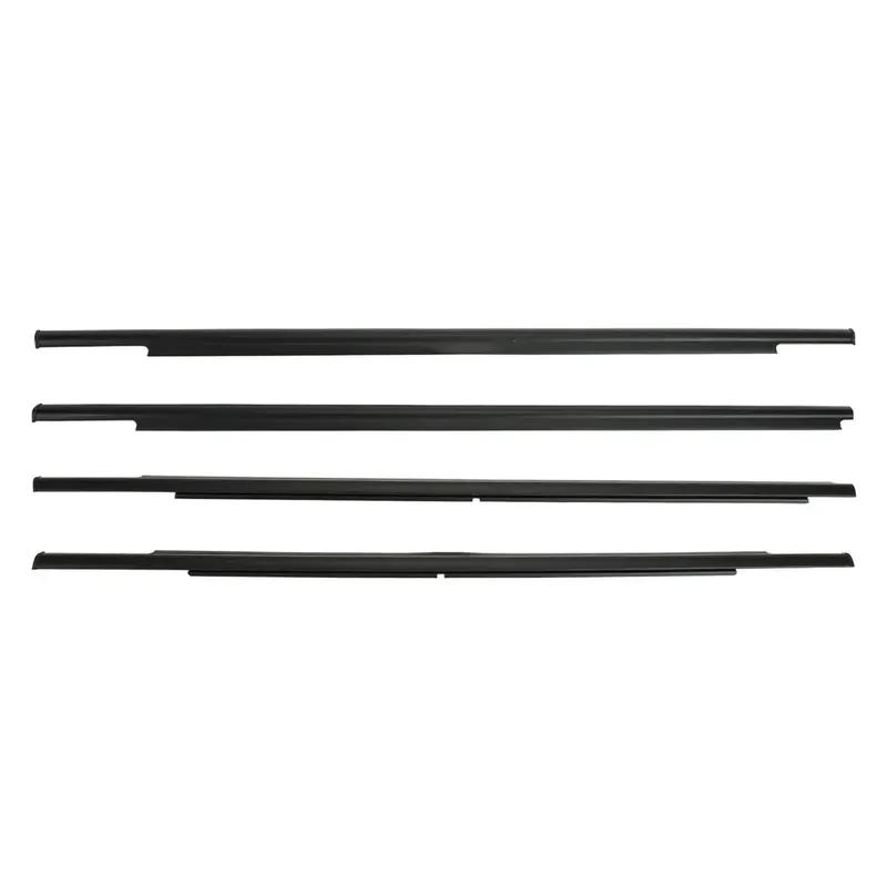 4Pcs Window Glass Weatherstrip Side Door Moulding Trim Seal For Mitsubishi Outlander 2007-2012 2013-2018 5727A007 5727A008