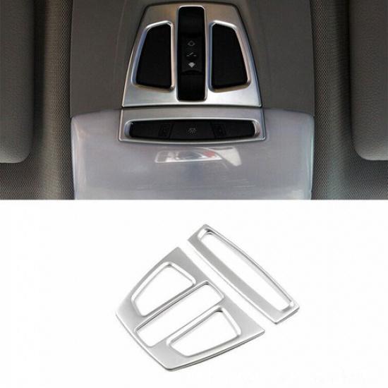 For BMW 3 4 Series GT 13-2019 Matte Silver Inner Front Reading Light Cover Trim
