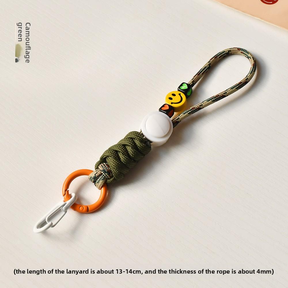 Laccetto per Telefono Cellulare Colorato Intrecciato a Mano Trendy Dopamina Catena per Telefono Cellulare Ciondolo Portachiavi per Chiavetta USB