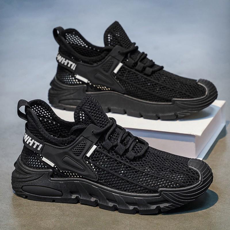 

Men s Shoes Mesh Breathable Casual Light Soft Sole Shock-absorbing Student Sneakers 44