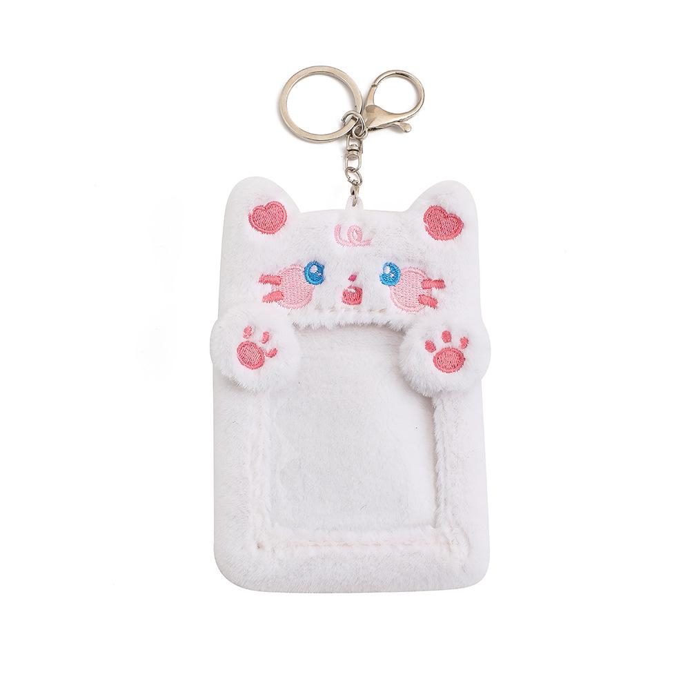 Star Idol Cute Animal Plush Card Holder - 3" Polaroid Display & Protective Sleeve Ornament