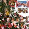 Calendrier de compte à rebours de Noël 2026 Ornement en Peluche Calendrier de l'Avent de Noël 24 Ornements aléatoires en Peluche pour Arbre de Noël Décoration de Fête