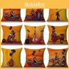 Abstract Pattern Sunset Cushion Cover  African Woman Life Pillowcase Home Decor