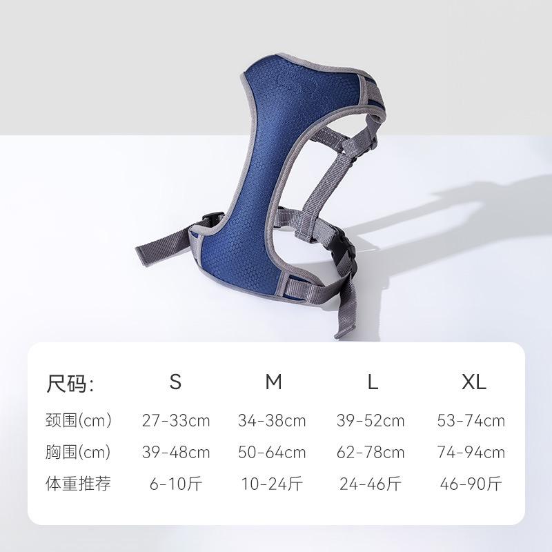 

Взрывозащищенный смывающий средний и большой поводок для собаки Золотистый ретривер большая собака клетчатая нагрудная шлейка Поводок для питомца Поводок для собаки S (recommended weight 6-5 kg) темно-синий
