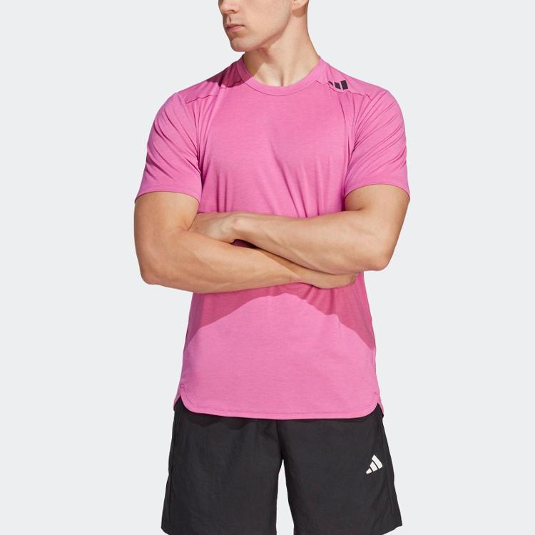 Adidas Designed for Training AEROREADY HIIT Color-Shift Training Tee Preloved Fuchsia Men Streetwear IB9107