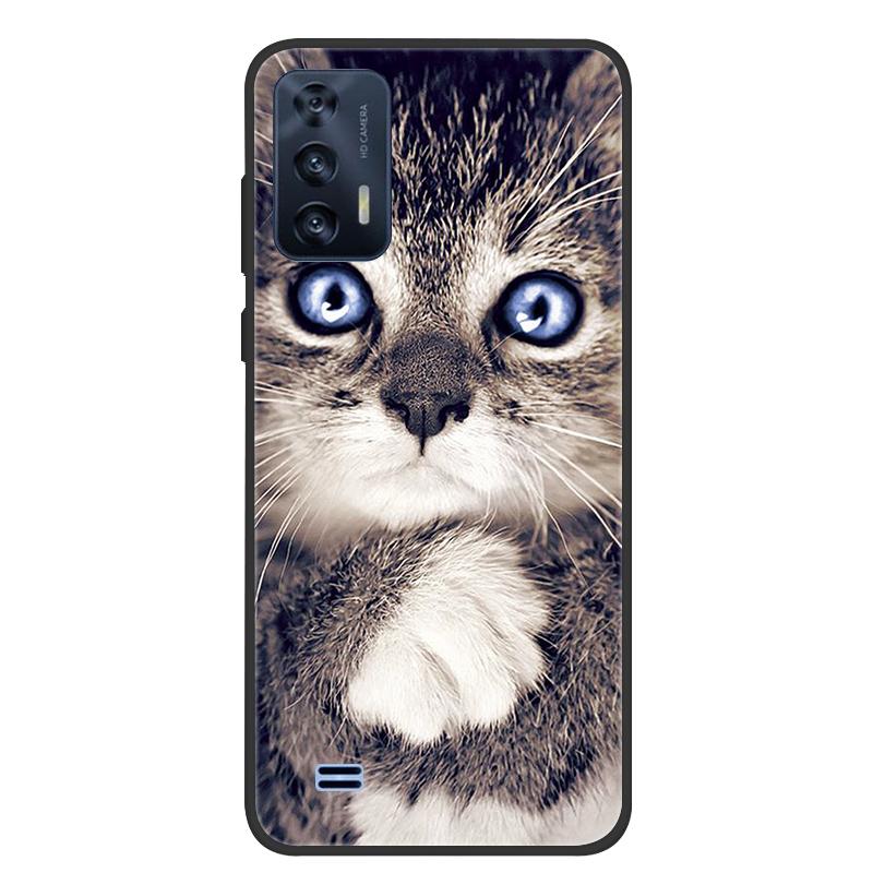 For OUKITEL C31 Case Butterfly Painted Soft Black Silicone Bumper Phone Cover for Oukitel C31 C 31 OukitelC31 Case Coque Fundas
