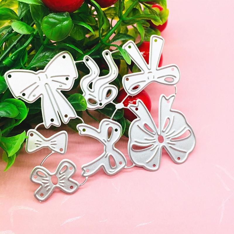 Knotted Bow Embossing Cutting Dies Knotted-Bow Die Cuts for Greeting Card Wedding Invitation Making Scrapbooking Album