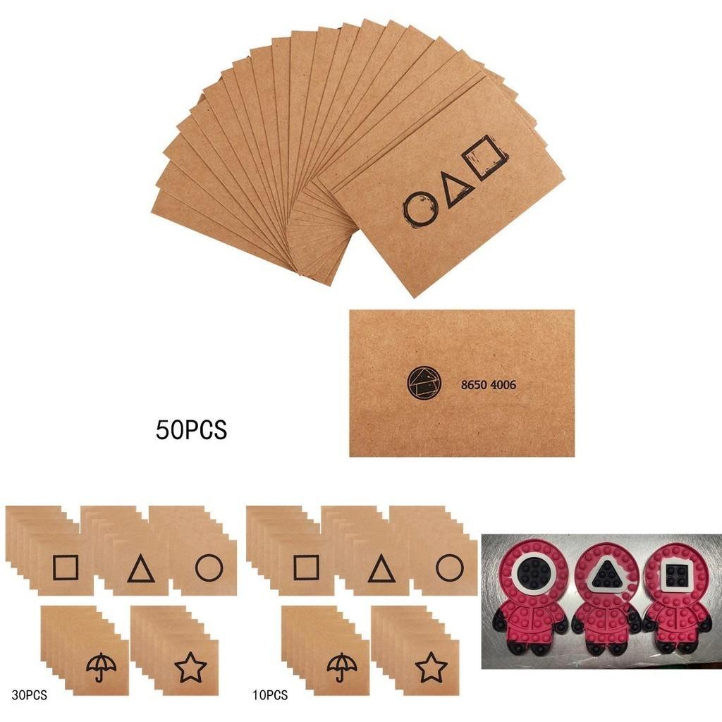Kompakte Einladungskarte zum Squid Game Runde Sechs Mit hochwertigem Pop-It Blasen Fidget Sensorikspielzeug Für Alle Altersgruppen