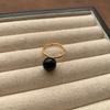 Welfare Cold Wind Resin Ring Zircon Ring Versatile Spiral Ring Fashionable Personality Women