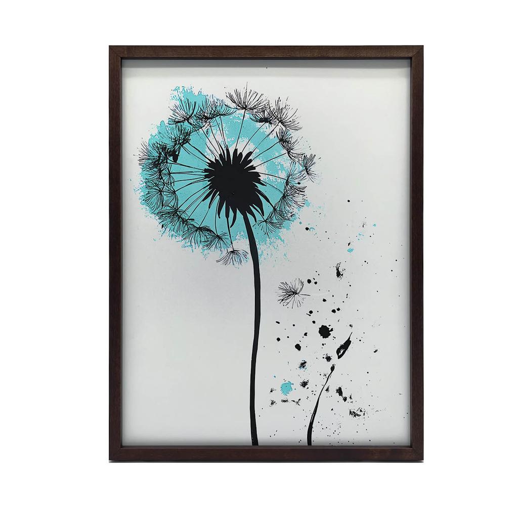 Poster Delicate Dandelion In Motion Poster Delicate Dandelion In Motion, 50X70 Cm, Frameless, Matte Paper 230 Gsm