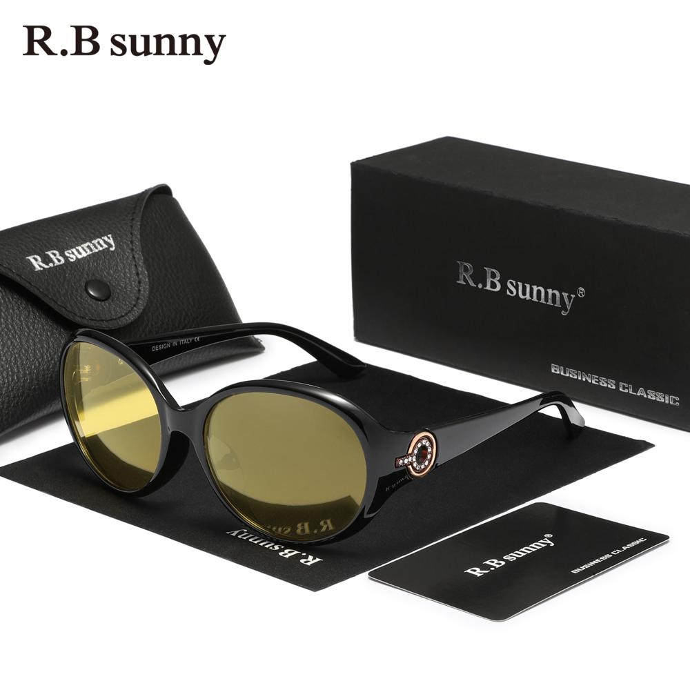 RBsunny 2024 Trend Round Frame Polarized Sunglasses For Women Big Frame TR90 Eyewear UV400 For Holiday Accessories