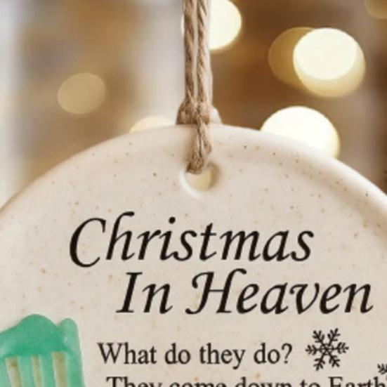 Christmas in Heaven Ornament Empty Chair Christmas Tree Ornament Memorial Gifts for Grieving The Loss of Loved Ones