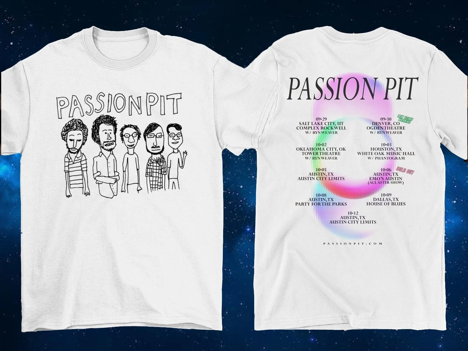 2 Sides Passion Pit Band 2026 Tour Shirt Classic White Unisex S-3XL XXXL
