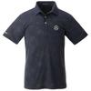 [Mercedes-Benz Collection] Genuine Mercedes-Benz X Rosasen Mesh Jacquard Short Sleeve Polo Shirt, Navy, Size LL