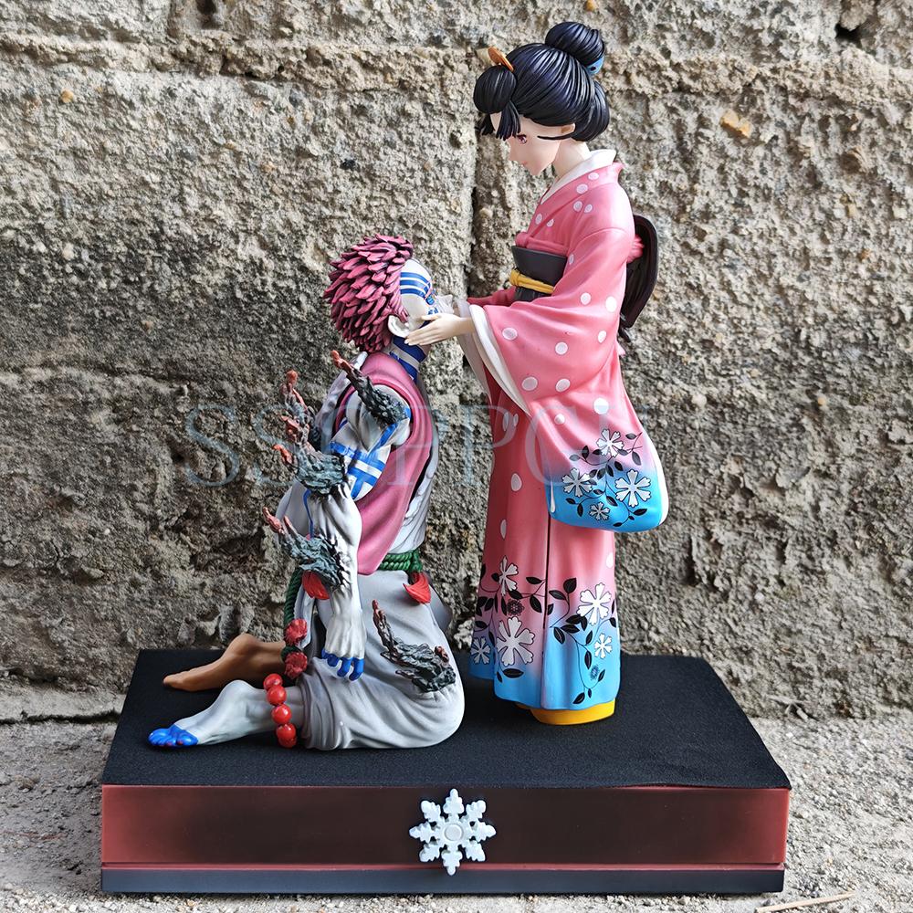 

Figuarts Demon Slayer Figure Koyuki Akaza Hakuji Anime Action Toy Kimetsu Yaiba Statue Collection Model Doll ZERO PVC no Poseable Articulated Scale With Box