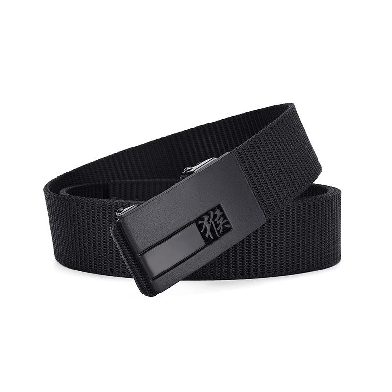 Zodiac Toothless Canvas Belt Simple Automatic Buckle Imitation Nylon Belt Casual Men'S Belt
