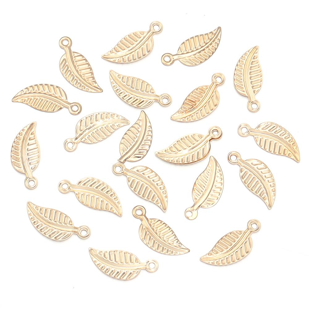 50pcs Iron Hollow Leaves Charm Vintage Leaves Charm DIy Jwelery Making Neckalce Bracelet Decoration Gold Rhodium Color Pendant