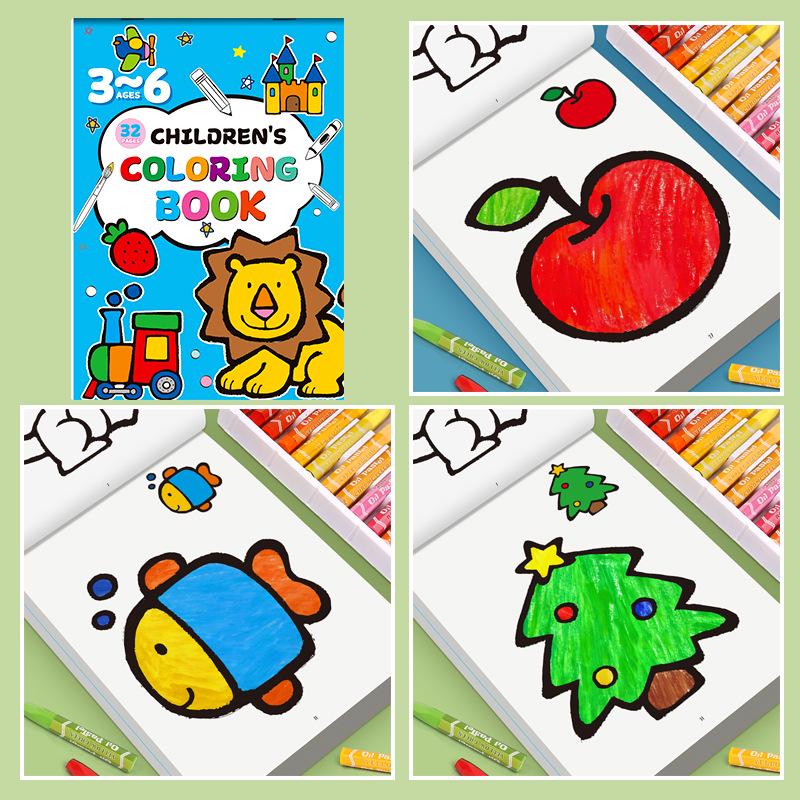 Children s Educational Coloring and Drawing Marker Book for Kindergarten