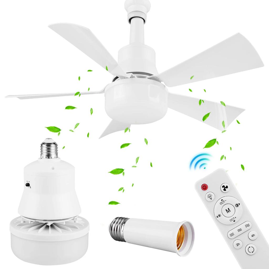 Ceiling Fan with Light Ceiling Fan Light Remote Control LED Light Fan 3 Light Colors Timing Wireless Fan for Living Room Bedroom