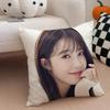 singer sweet JJung Eun Ji Cushion Cover Throw Pillow Cover Hidden Button Durable Polyester Chair Cushion