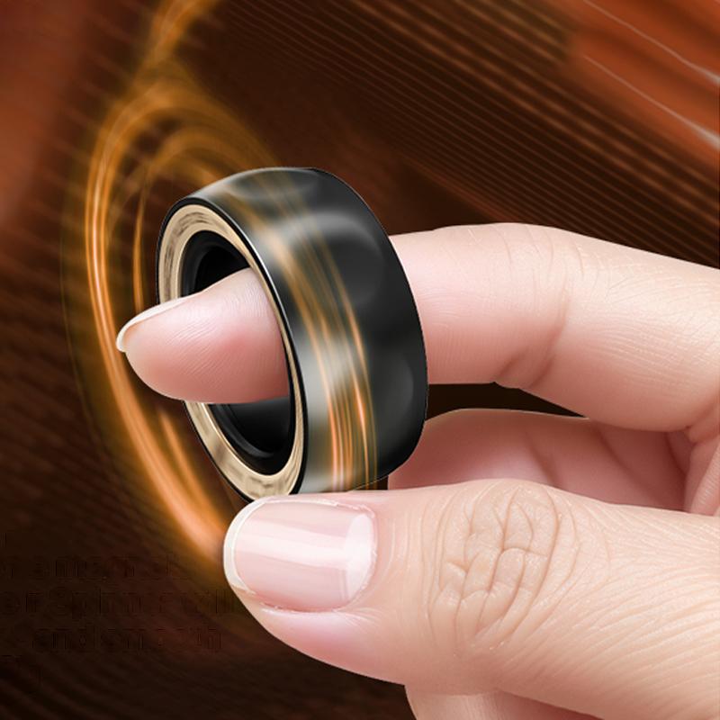 Magnetic Ring for Stress Relief Anti-Anxiety Fidget Toy Spinner for Adults Cool Gadgets for Men Birthday Gift