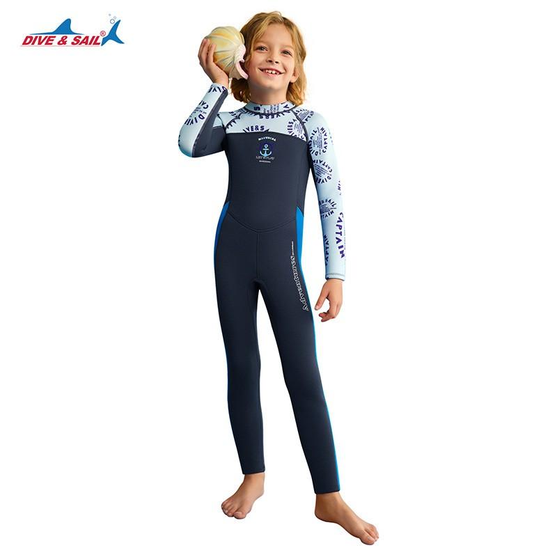 Kids 1.5mm Neoprene Full Wetsuit Snorkeling Swimming Surfing Cold Water Dive
