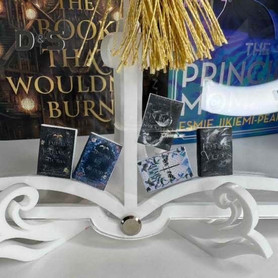 Clear Acrylic Shadow Box Digital Book Display Case Desktop Book Shelf Magazine Display Stand Book Lover Gift for Decoration Organizer