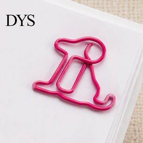 Decorative Animal Shaped Clips 20PCS Cute Paper Clips, Bone/Duck/Dog/Cat Shape, School Supplies for Notes Metal Fasteners Office And Colorful