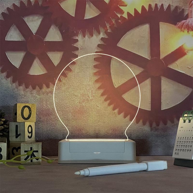 Durchscheinende Acryl-Notiztafel: Löschbares kleines Desktop-Whiteboard für Heim-Memos und Erinnerungen