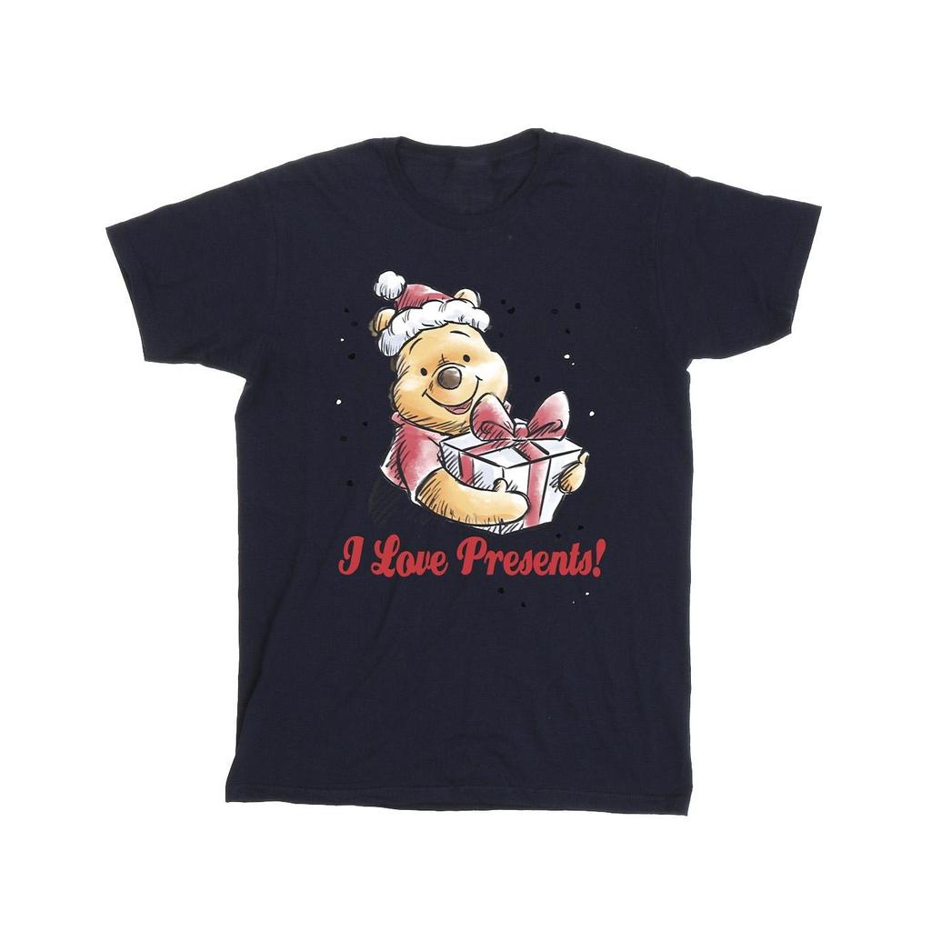 Disney Mens Winnie The Pooh Love Presents T-Shirt