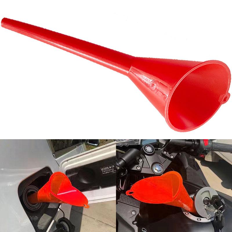 1PCS Car Long Funnel Gasoline Oil Fuel Filling Tools Anti-splash Plastic Funnel Motorcycle Refueling Tools Auto Accessories