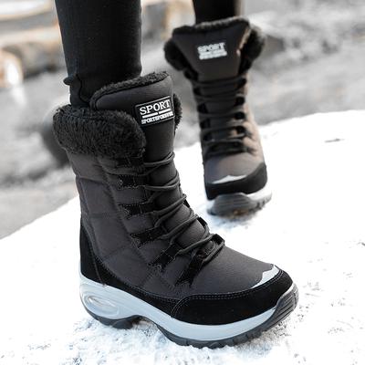 New Winter Women Boots High Quality Warm Snow Boots Lace-up Comfortable Ankle Boots Outdoor Waterproof Hiking Boots Size 36-42