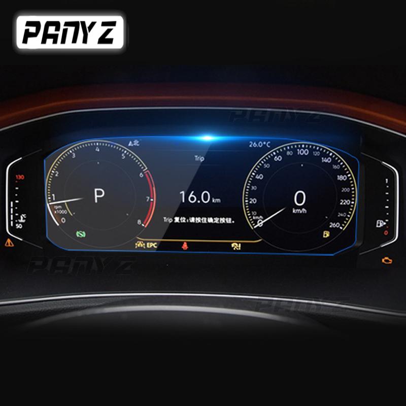 For Volkswagen Polo T-Cross 2017-2023 Car Interior Instrument Panel Membrane LCD Screen Tempered Glass Protective Film