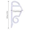 100Pcs White/Black/Green Christmas Lights Gutter Clips Reusable Plastic Gutter Clips 5*2.3cm Frostproof