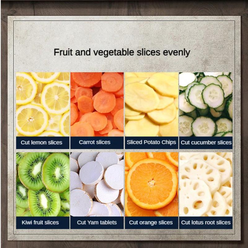 250W Portable Kitchen Onion Chopper Electric Diced And Sliced Machine Multifunction Potatoes Carrots Dicing Salad Maker