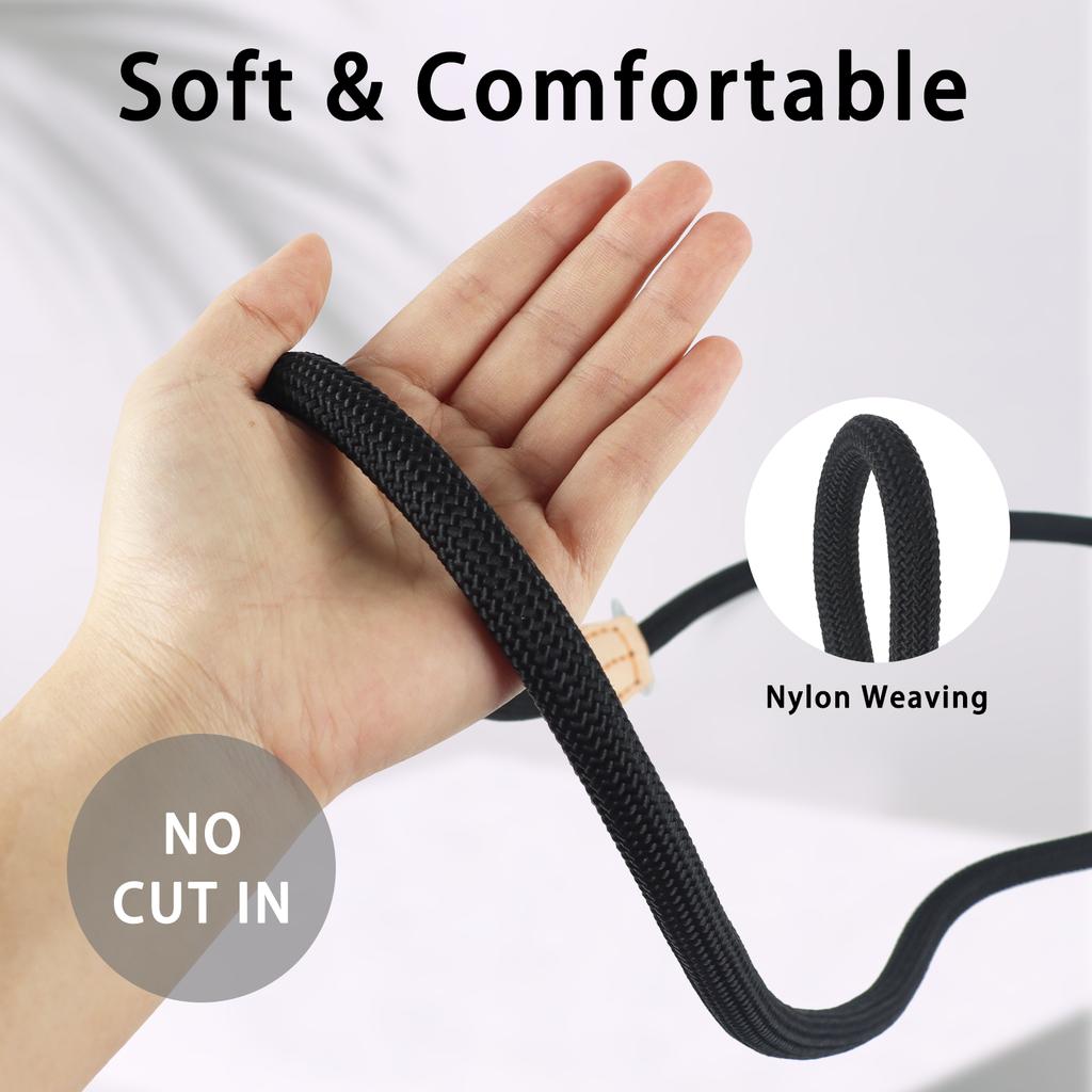 Multifunktionellt Dubbelkoppel för Hund Medium Justerbart och Nylon Lyx Hands Free Småhundskoppel koppel För 2 Hundar