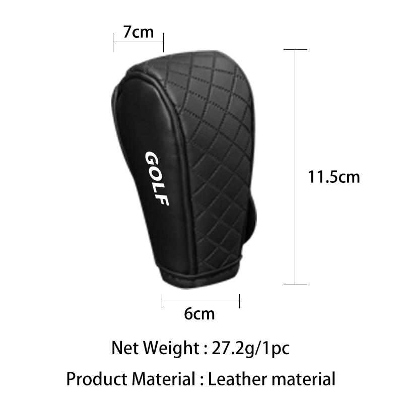 Car NJTK444 Checkered Non-slip and Durable Leather Gear Shift Protector For Volkswagen VW Golf Polo Tiguan T5 Passat B6 Jetta Scirocco